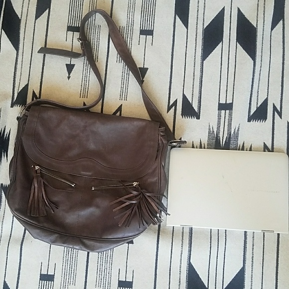 Paul & Joe Leather Messenger Laptop Bag or Purse - Picture 3 of 4